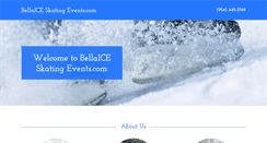 Desktop Screenshot of bellaiceskatingevents.com