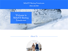 Tablet Screenshot of bellaiceskatingevents.com